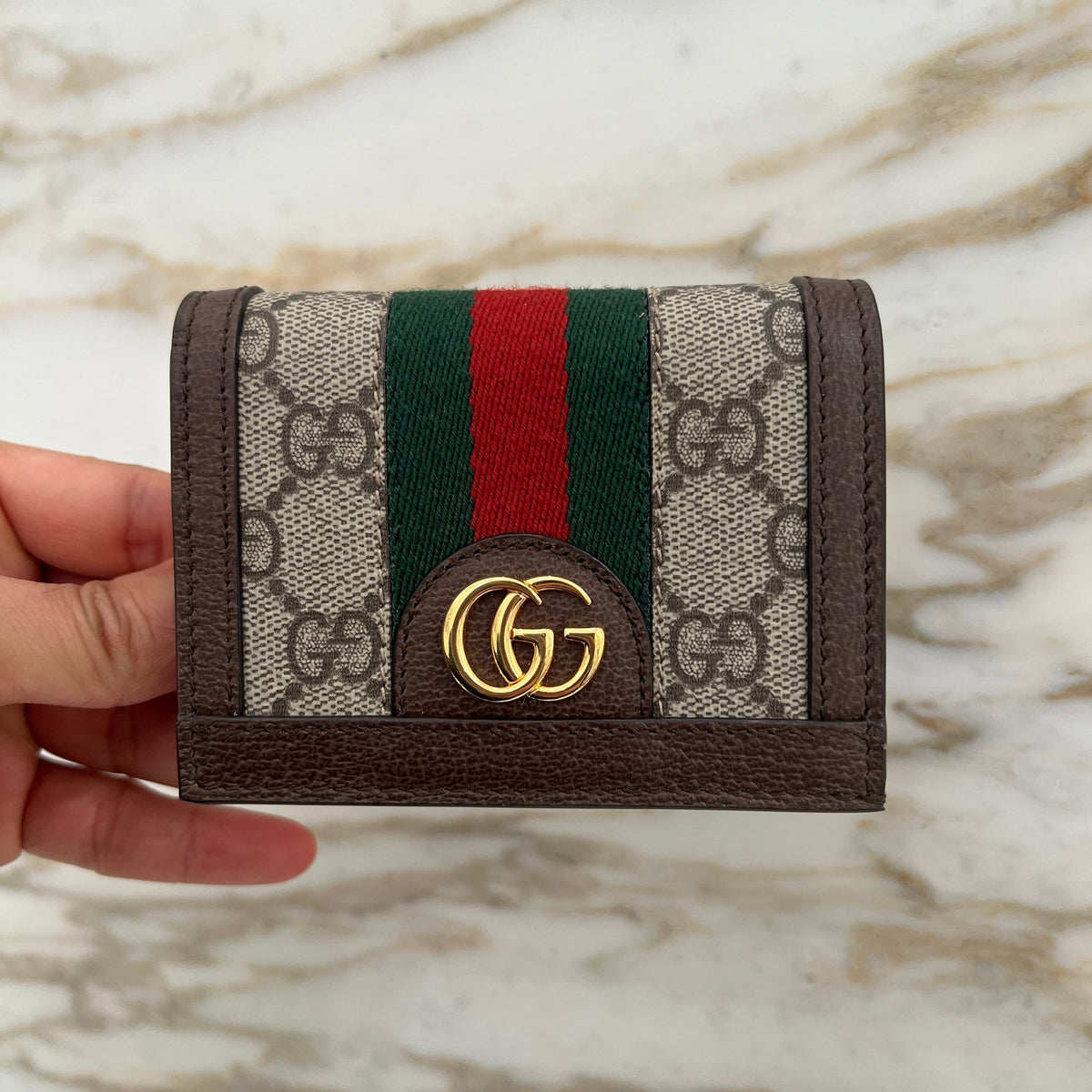 GG Gucci OPHIDIA CARD CASE WALLET