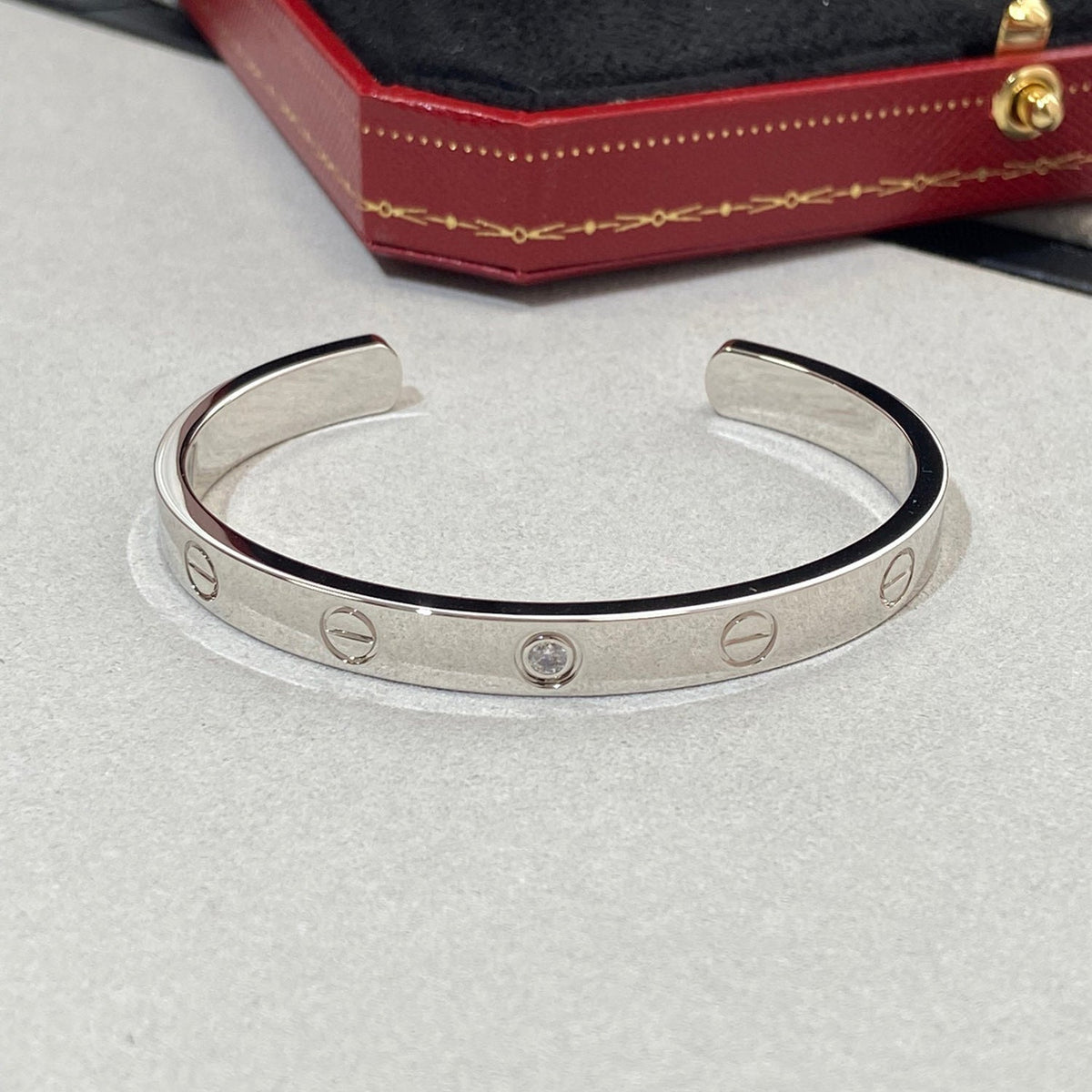Bracelet Love Diamond Open Cuff
