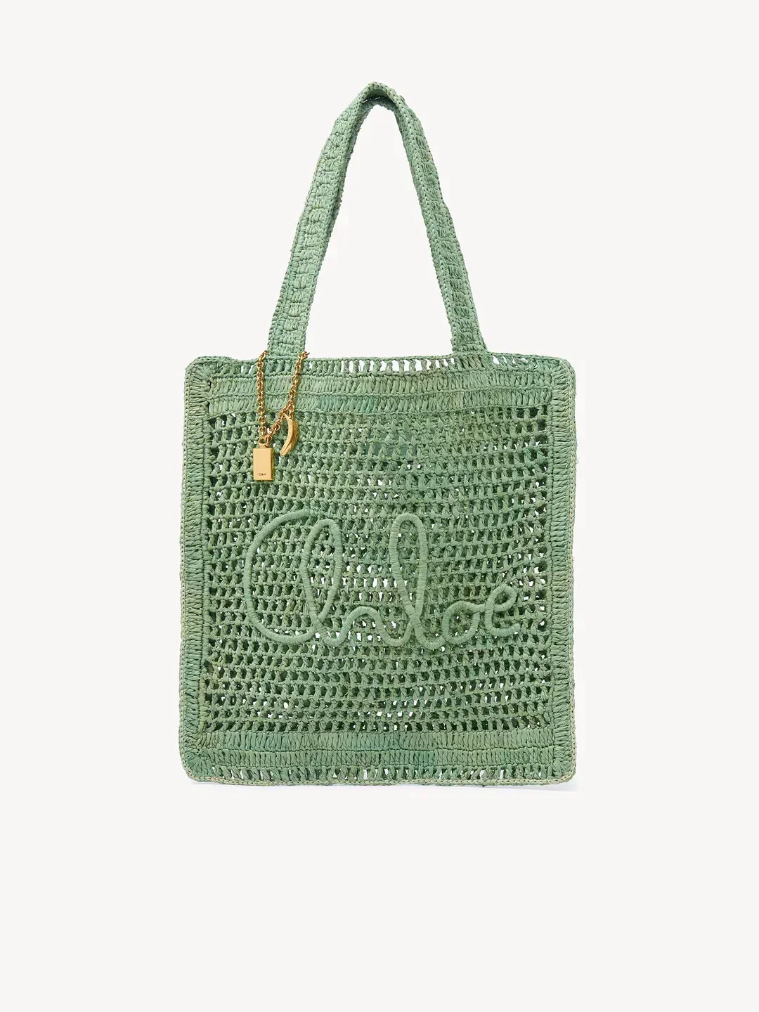 Chloé Summer Banana Tote Bag in Raffia