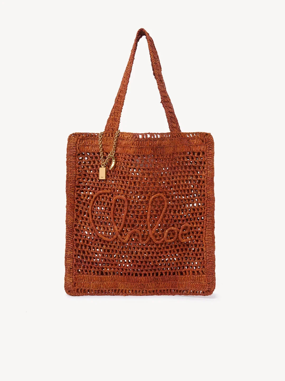 Chloé Summer Banana Tote Bag in Raffia