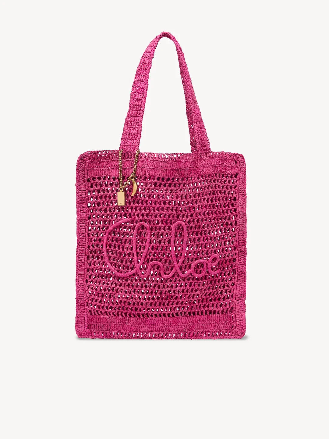 Chloé Summer Banana Tote Bag in Raffia